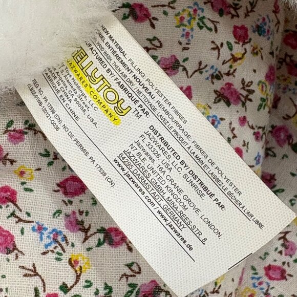 White Kellytoy Bunny Security Blanket Lovey Toy - Picture 5 of 5